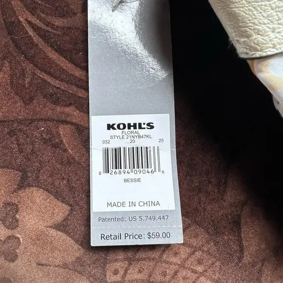 Rosetti Vegan Purse twist handle shoulder bag floral flower - Picture 10 of 16